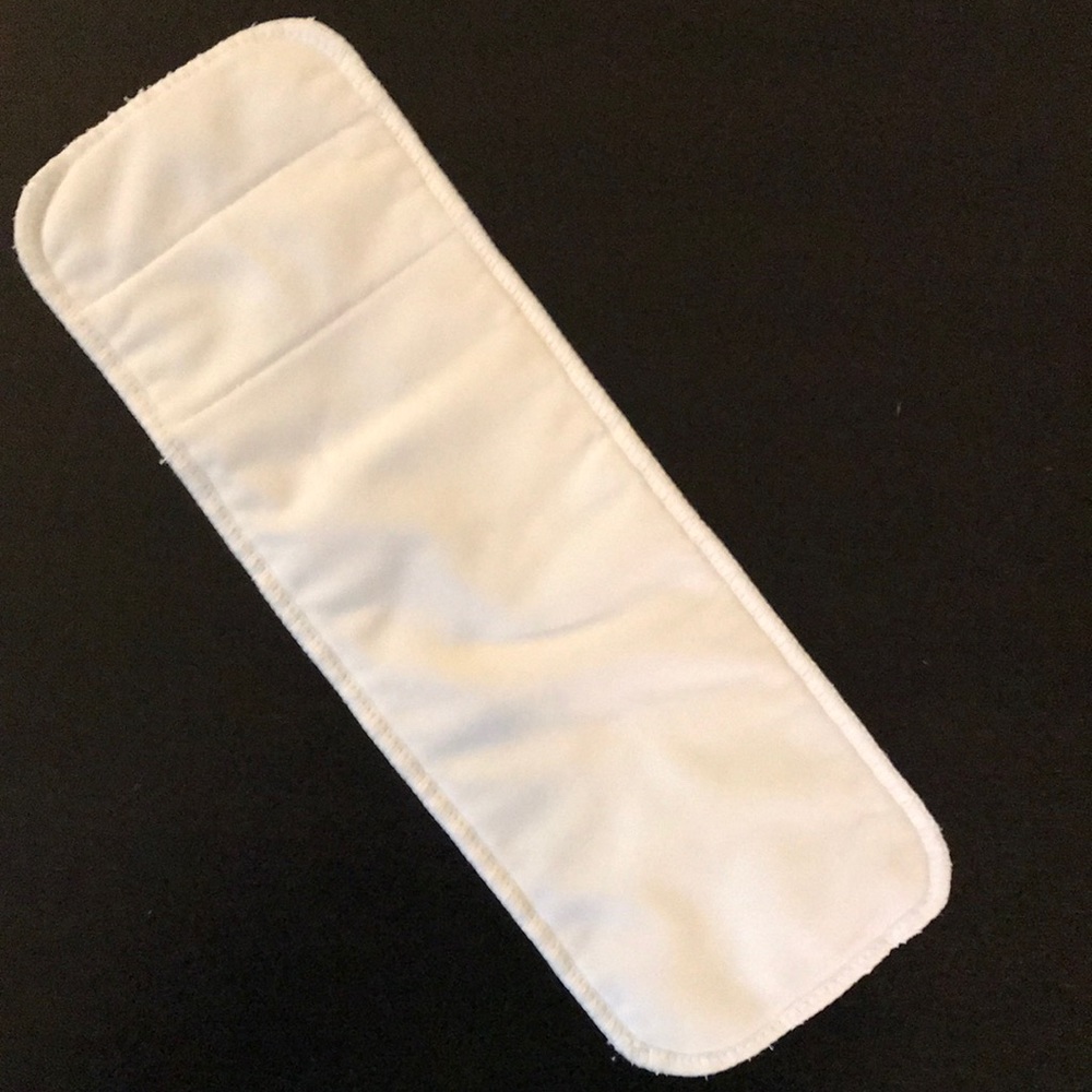 Flip microfiber insert for cloth diapering